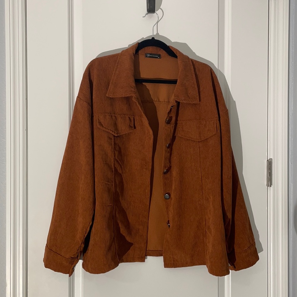 Brown Corduroy button up jacket